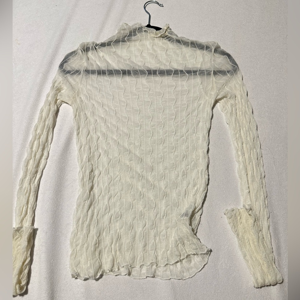 Turtle neck light beige color/ XL